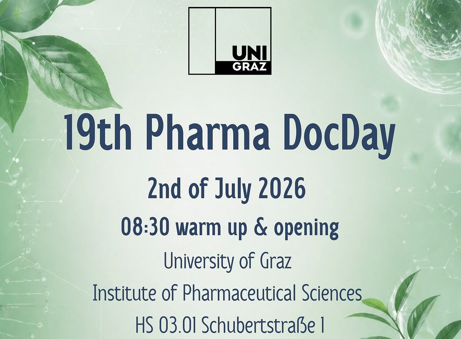 Poster for announcement of 19th DocDay on July 2, 2026 