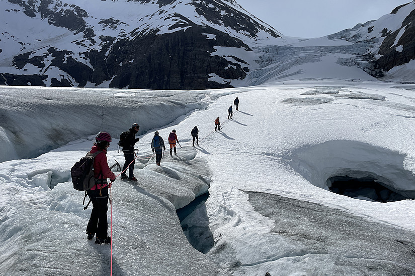 Wanderung auf Gletscher