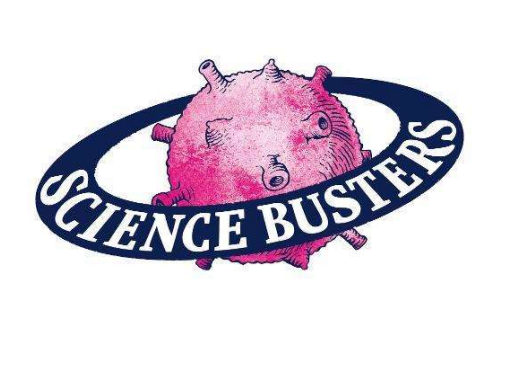 Logo der Science Busters, rosa Planet ©Science Busters