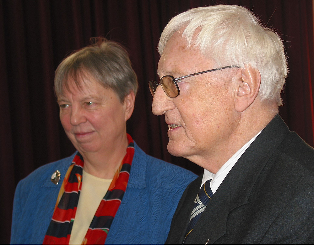 Anne Jensen mit Johann Baptist Bauer im Jahr 2007 