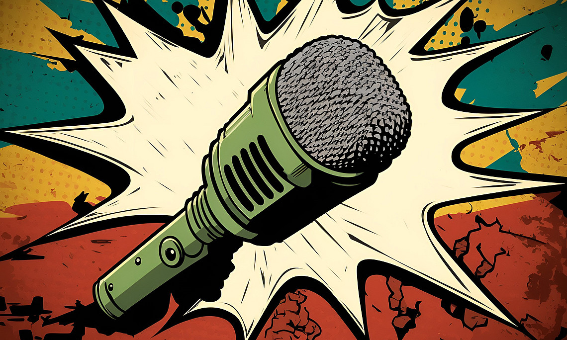 Comics Zeichnung Migrophon
