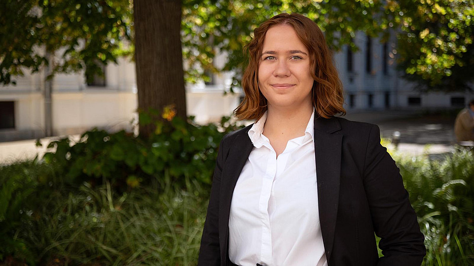 Bildaufnahme Moot Court Teilnehmerin ©Uni Graz/Radlinger
