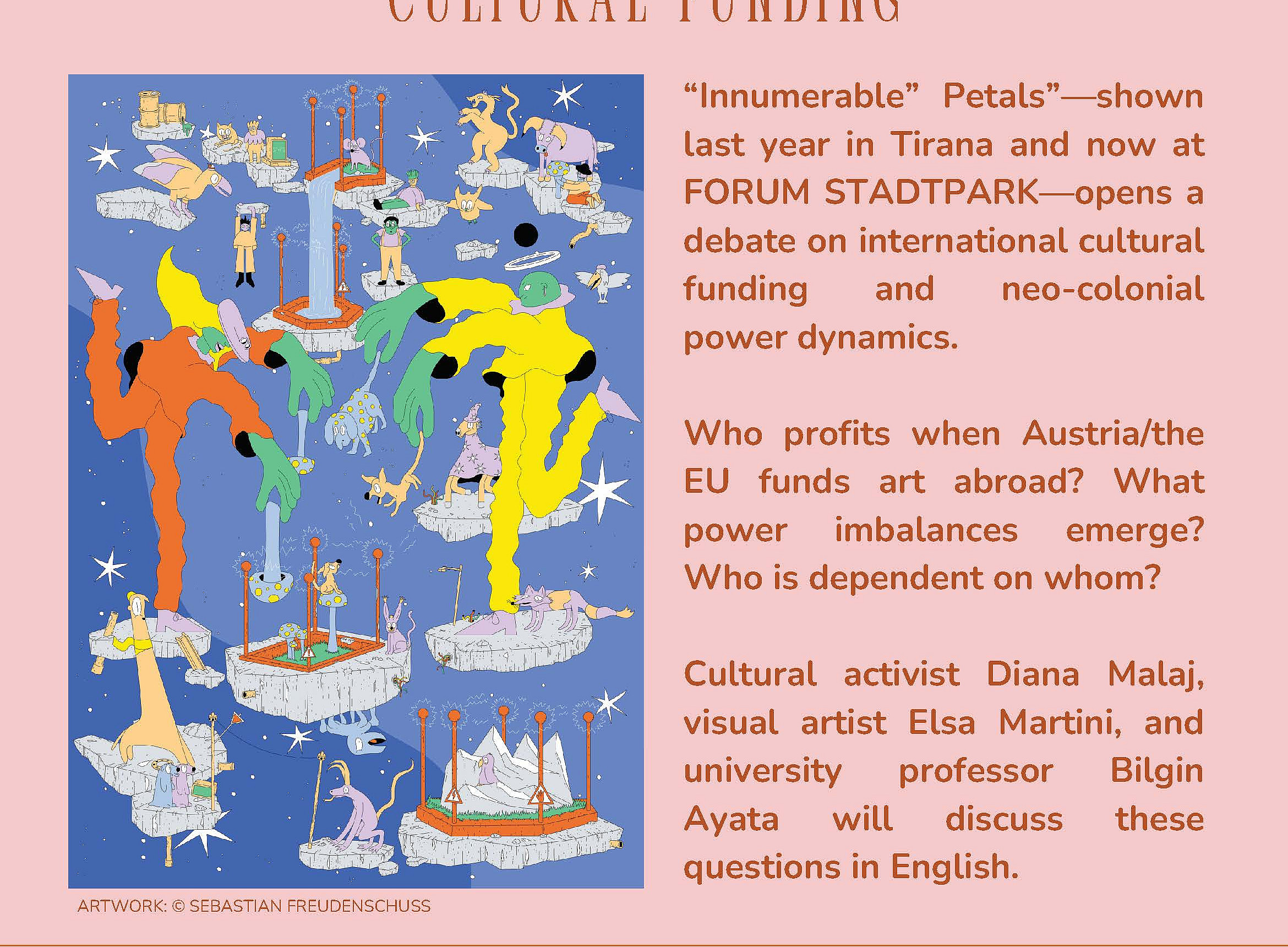 Flyer mit dem Text und Foto ©ARTWORK: © SEBASTIAN FREUDENSCHUSS
