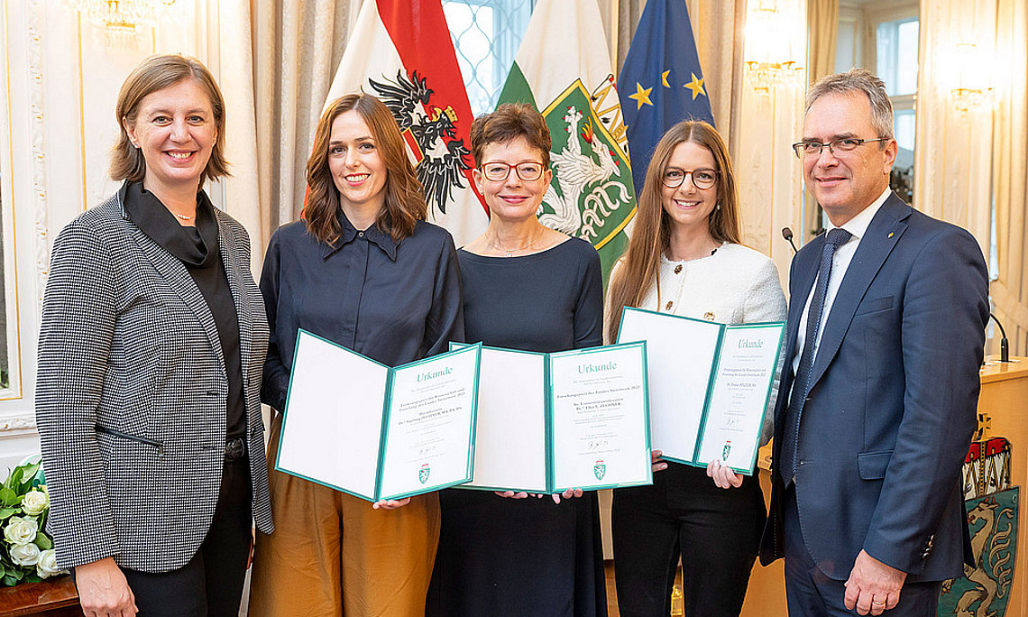Foto der Preisverleihung Wissenschaftspreise Land Steiermark