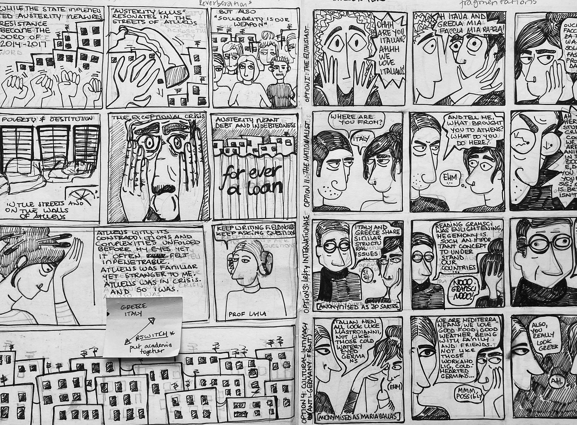 Szene aus Graphic Novel ©Letizia Bonanno