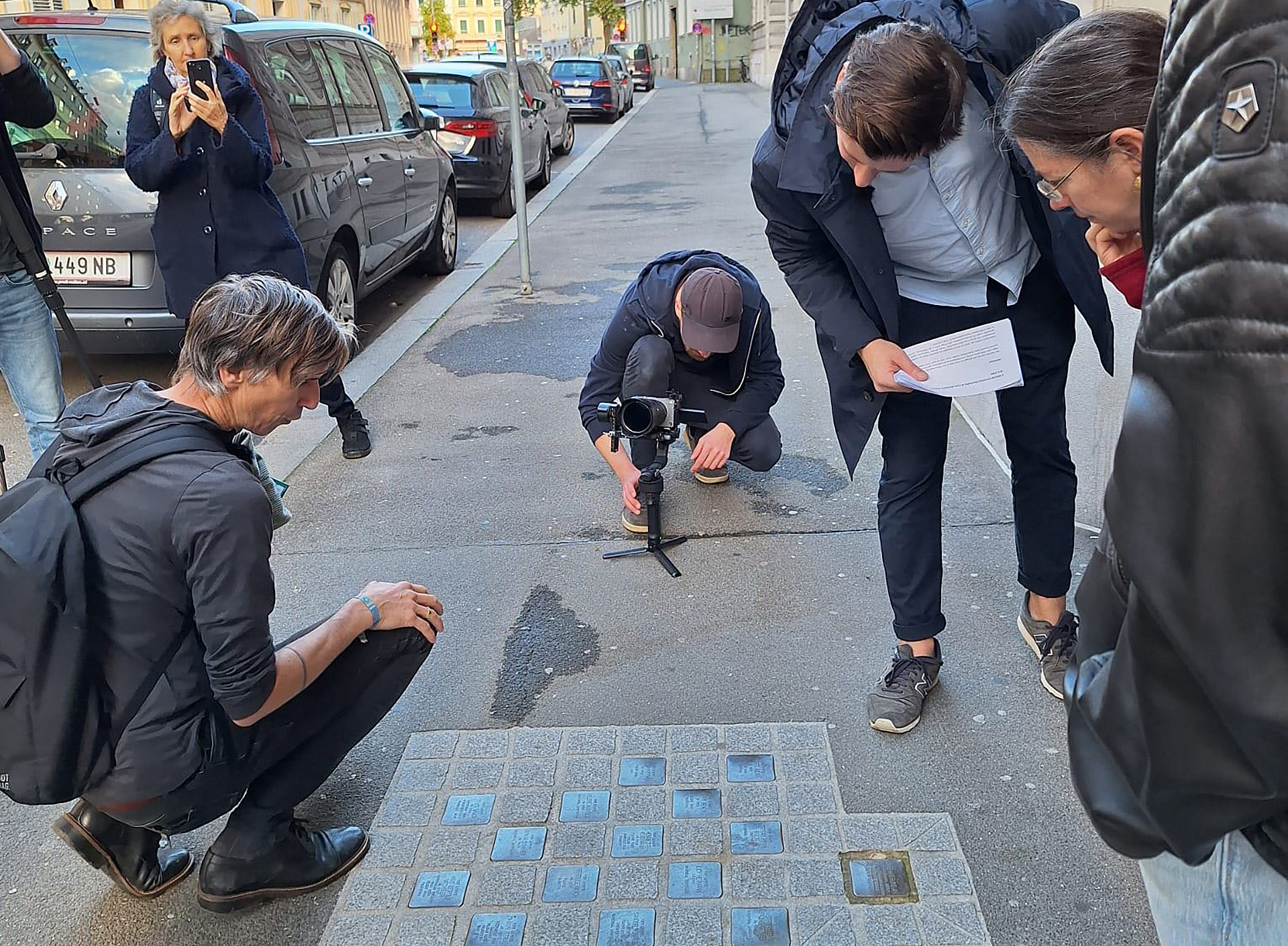 Stolpersteinführung ©Uni Graz/Mayer-Krauss