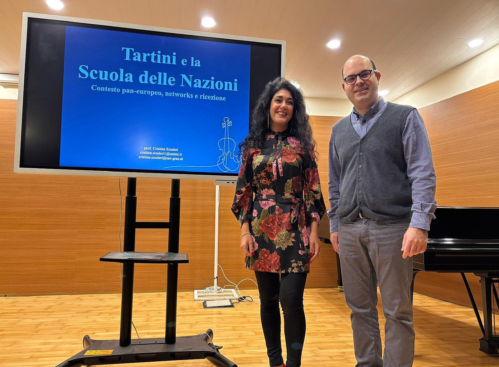 Projektpräsentation Tartini am Konservatorium Bari: Dr. Cristina Scuderi, Prof. Alessandro Cazzato 