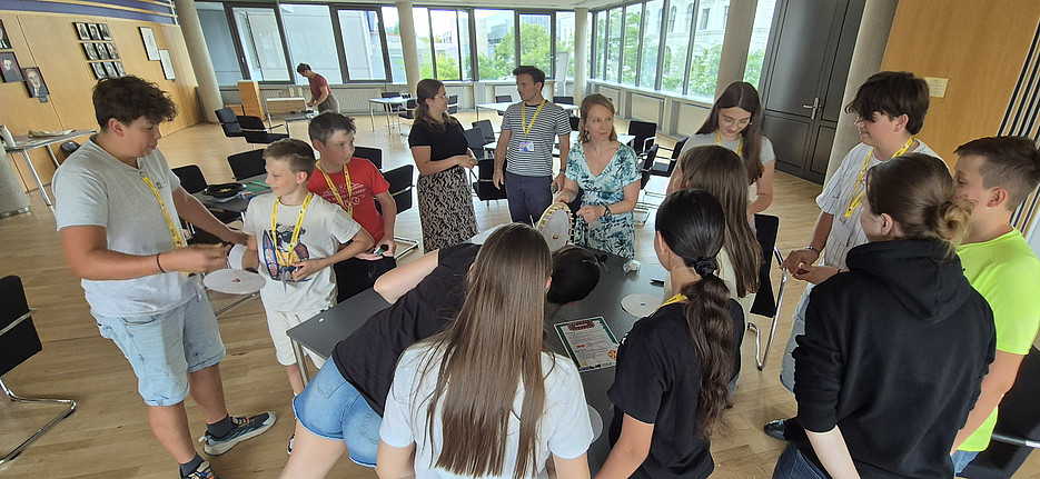 Schulklasse bei einem Workshop im Zuge der FUTURE EDUCATION DiLabs 2026 ©Majda Pasalic
