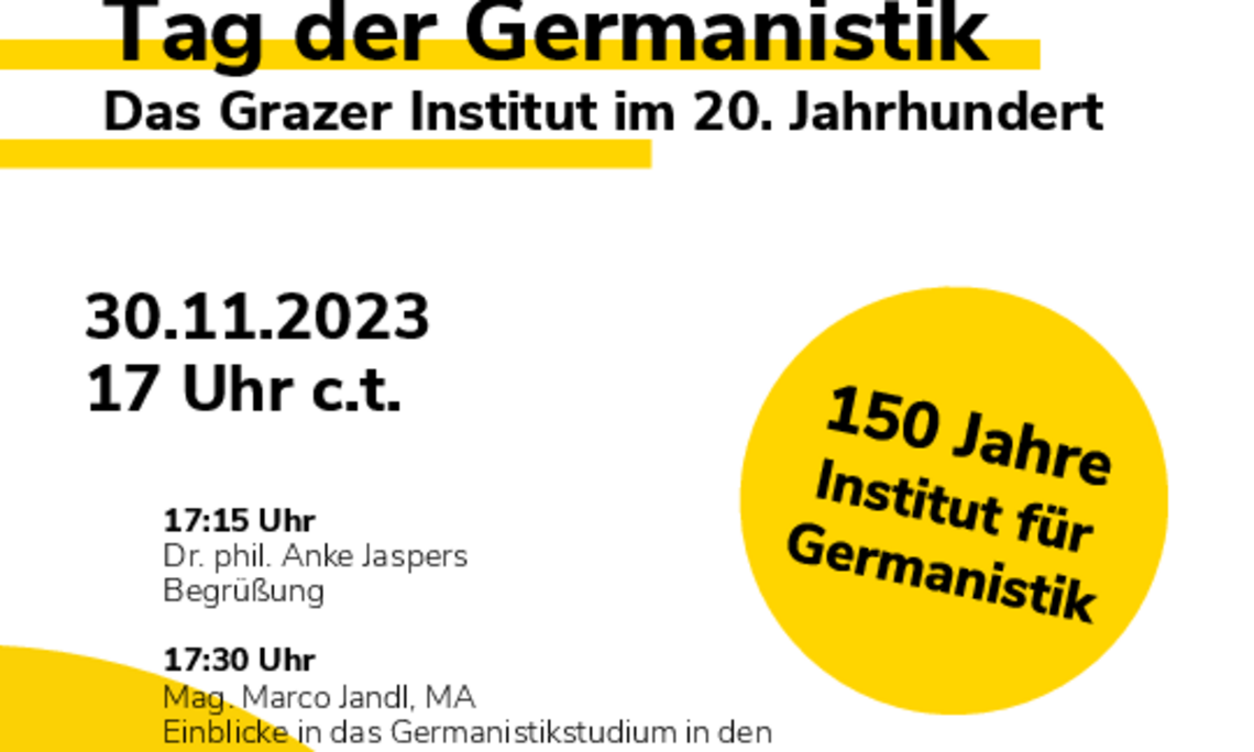 Plakat Tag der Germanistik