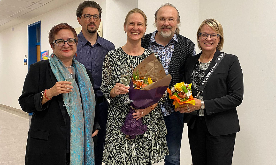 Gruppenfoto mit Fr. Dr. Klimant, 6. Oktober 2023