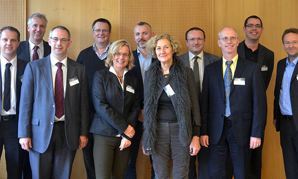 Wolfgang Horak, Dietmar Jahnel, Reinhard Bradatsch, Matthias Kraft, Elisabeth Staudegger, Thomas Kronsteiner, Pascale Berteloot, Helmut Weichsel, Gerhard Dungl, Anton Geist, Christian Bergauer (v.l.)