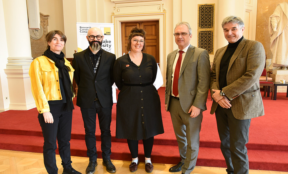 Mireille van Poppel, Gerald Lind, Johanna Stadlabuer, Peter Riedler und Joachim Reidl (v. l.) 