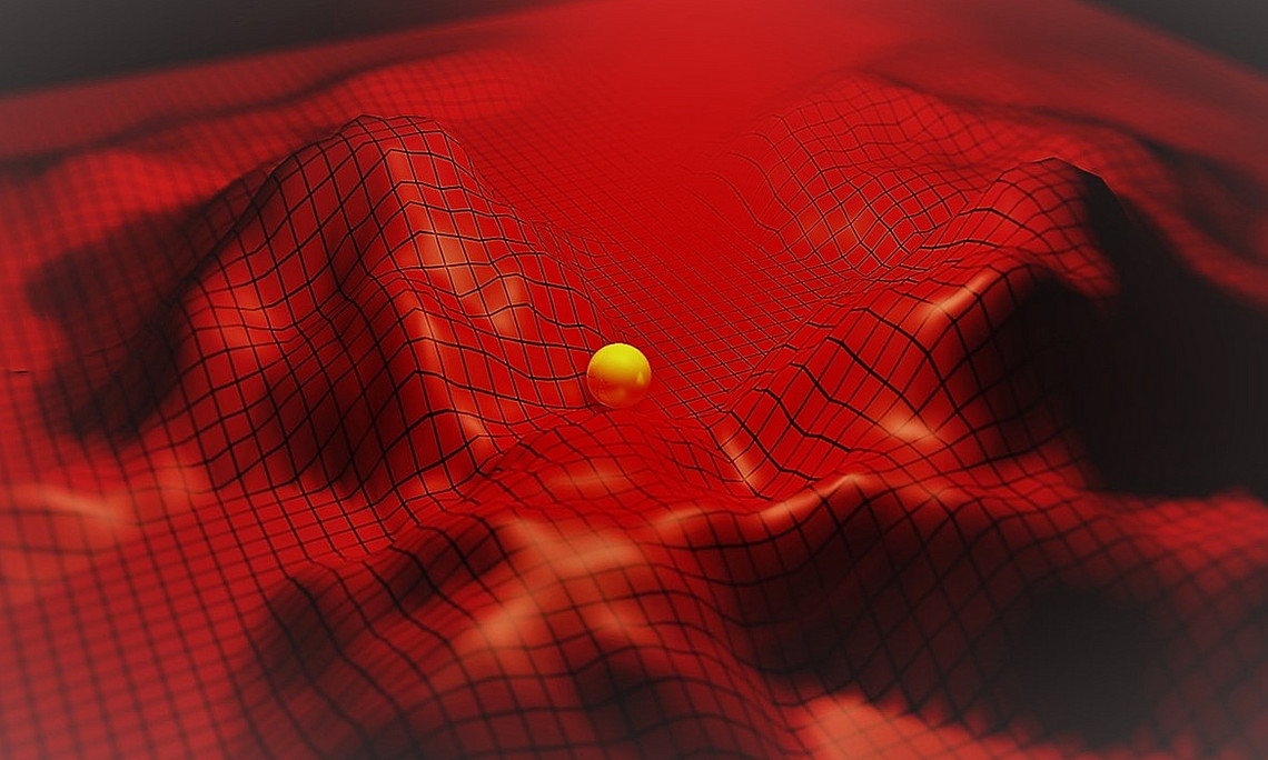 A particle in a complex electromagnetic field landscape. Image: UniGraz/Banzer