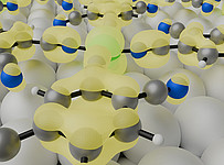 MOFs (metal-organic frameworks) sind mikroporöse Materialien, aufgebaut aus Schichten von anorganischen Baueinheiten, die durch organische Moleküle verbunden sind. Grafik: Uni Graz/Brandstetter 