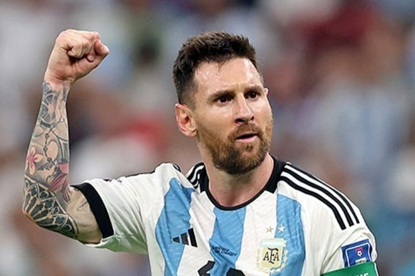Lionel Messi beim WM-Finale in Katar