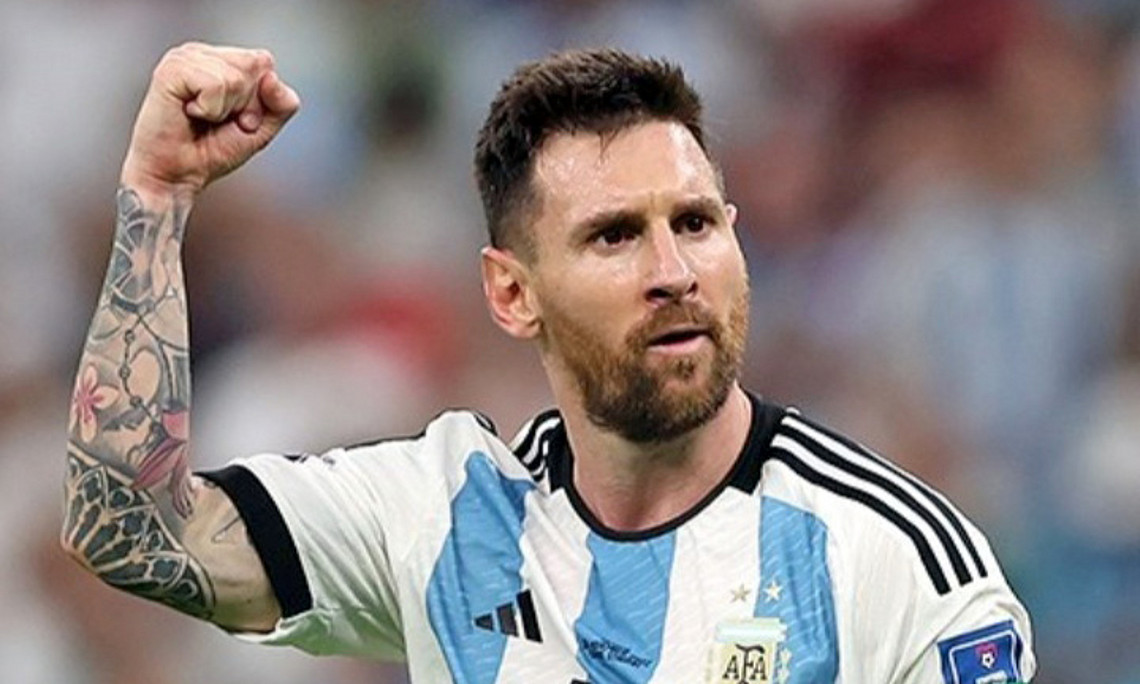 Lionel Messi beim WM-Finale in Katar