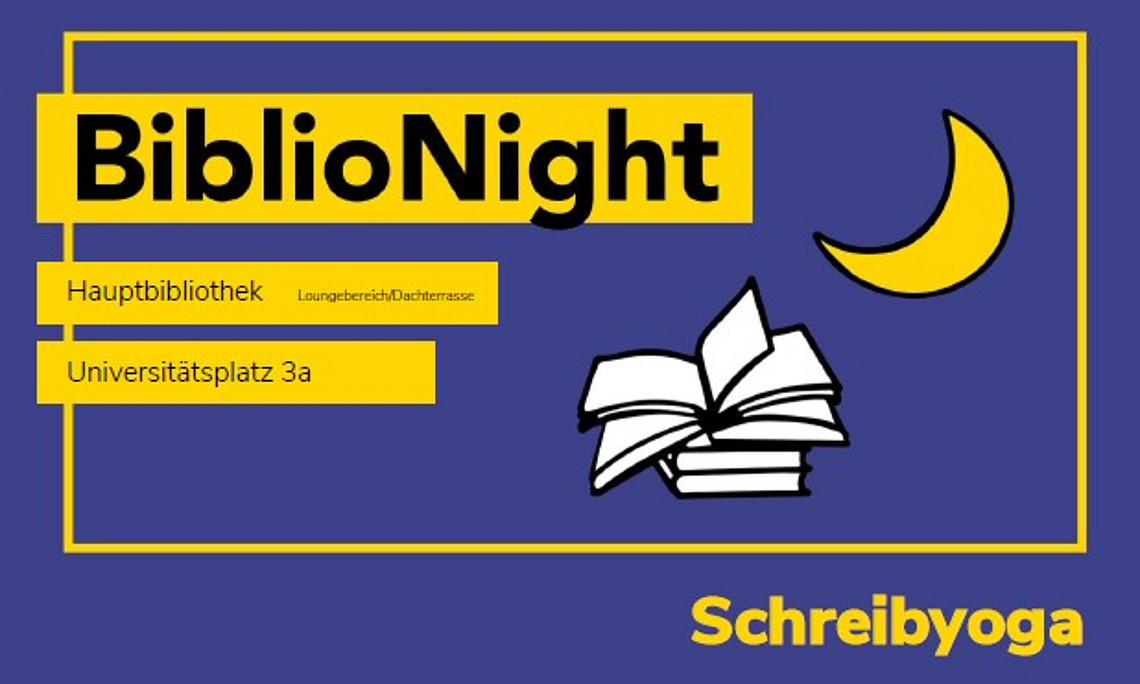 Logo BiblioNight Schreibyoga