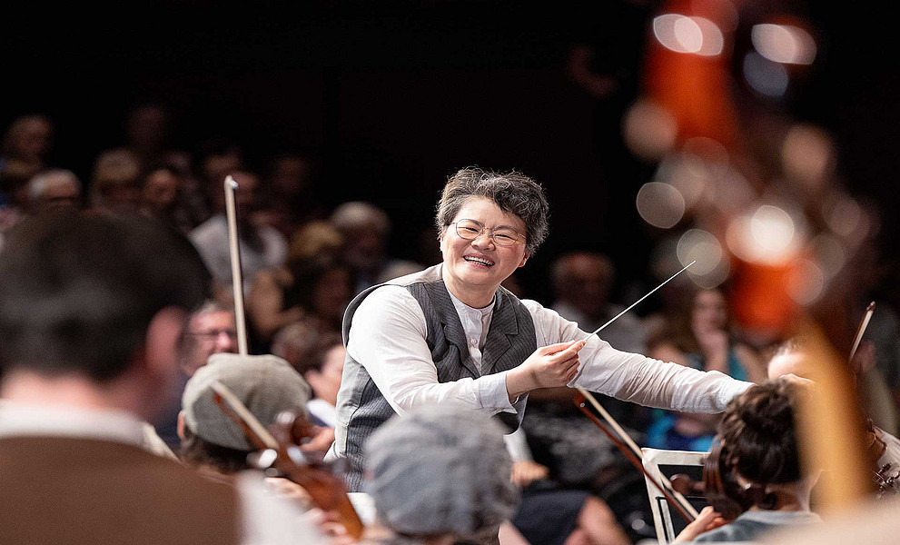 Das Styriarte Youth Orchestra mit Dirigent Mei-Ann Chen