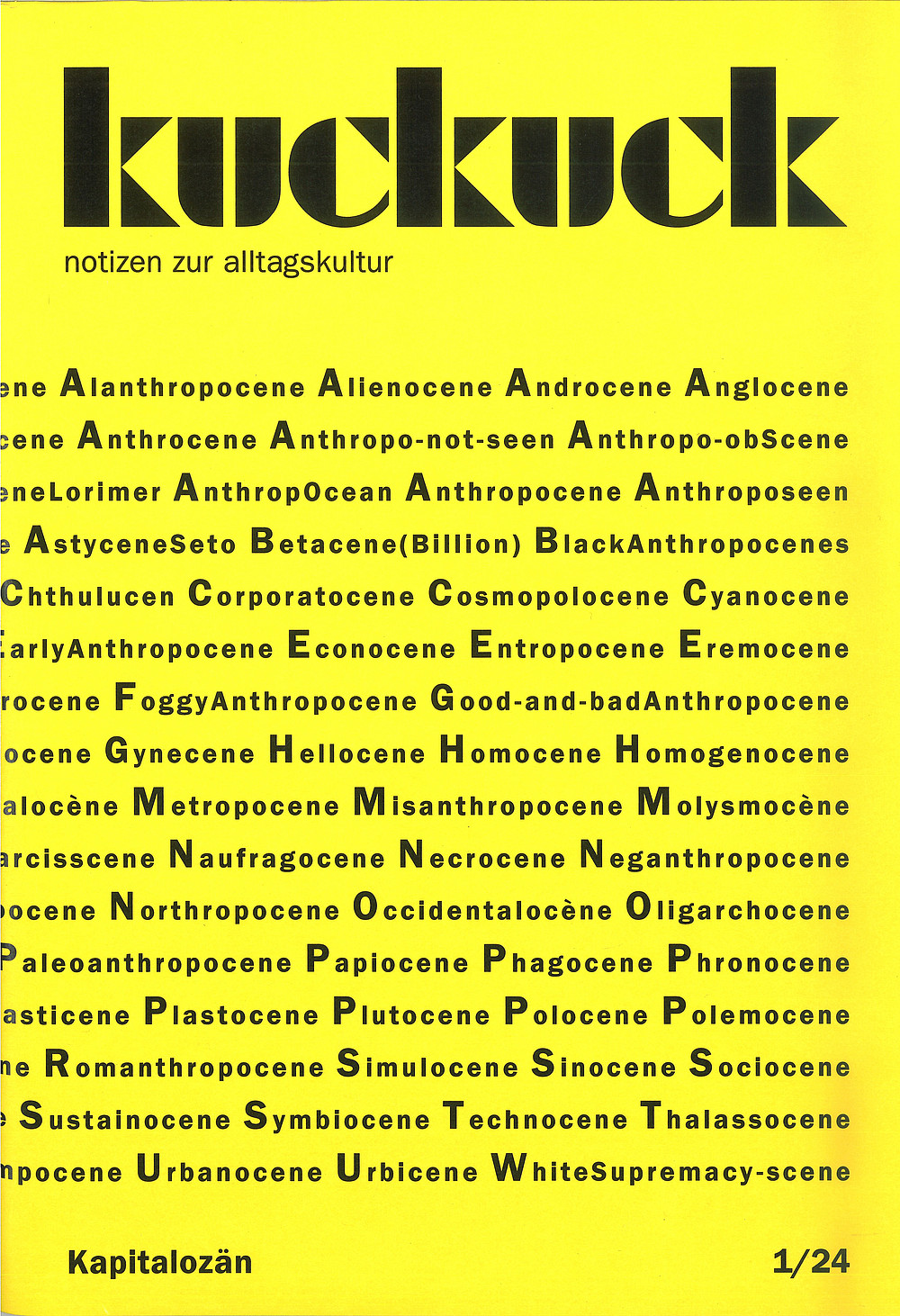 Cover Kapitalozän ©kuckuck