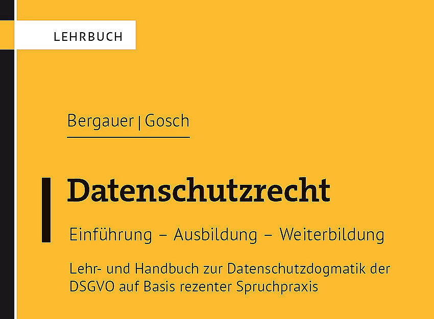 Bookcover Datenschutzrecht 