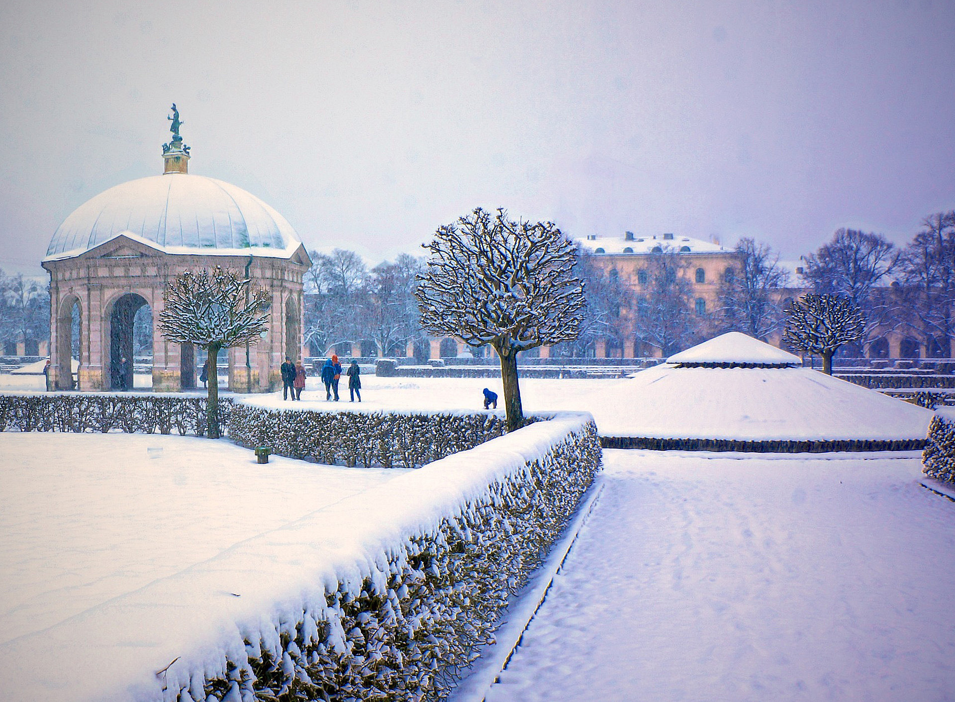 Hofgarten München im Winter ©Pixabay