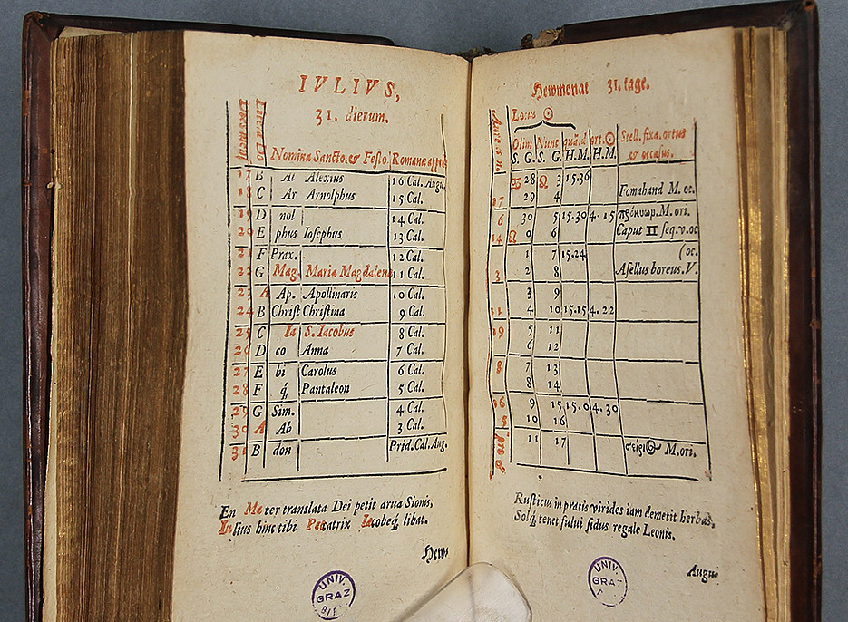 Computus del Calendarium Astronomicum ©Uni Graz/Restaurierung