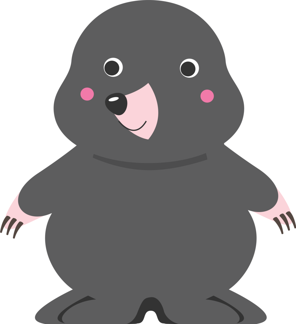 Mole Willi - A drawn figure of a mole ©BMBWF