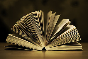 Ein aufgeschlagenes Buch liegt auf einem Tisch ©Pixabay