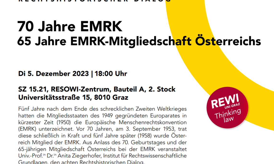 8. Rechtshistorischer Dialog; Werbeplakat 