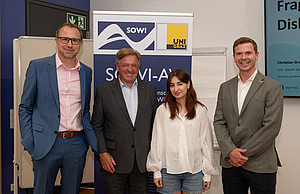 Dr. Christian Grabner, Vereinsvorstand Mag. Volker Pichler, Vereinssekretärin Kira Dienstl und Vorstandsmitglied Dr. Johannes Zeiringer ©MAG.PAULUS MAYR GRAZ/AUSTRIA/EUROPE