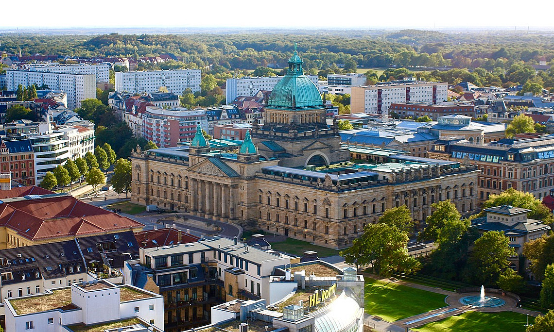 Luftbild von Leipzig