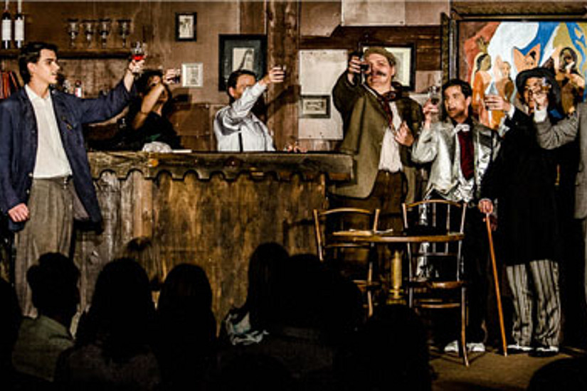 Die Pennyless Players laden ins "Lapin Agile", wo sich Einstein und Picasso gemeinsam betrinken und allerhand Skurriles passiert! Die nächsten Aufführungen: 22. und 23. Juni 2012.