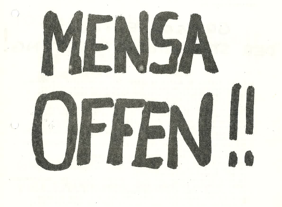 Mensa offen 