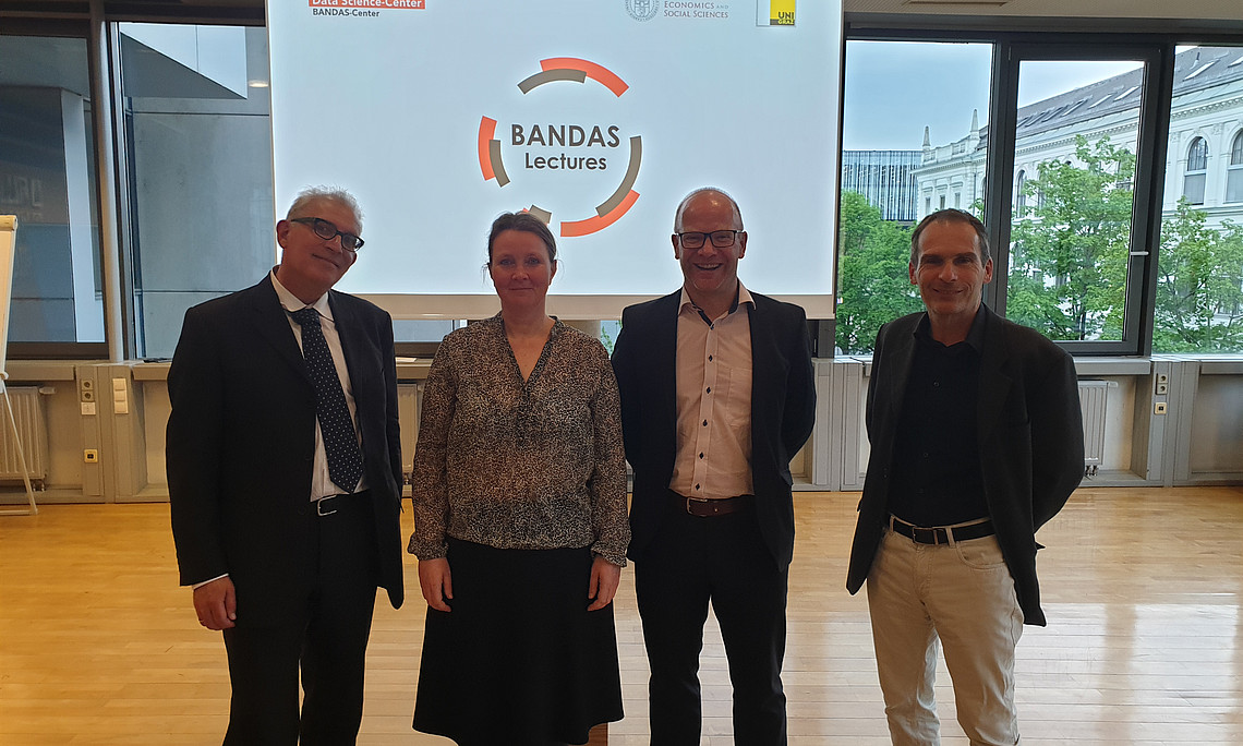 von li nach re: Prof. ehret, Prof.in Schertler, Prof. Thalmann, Prof. Hadler