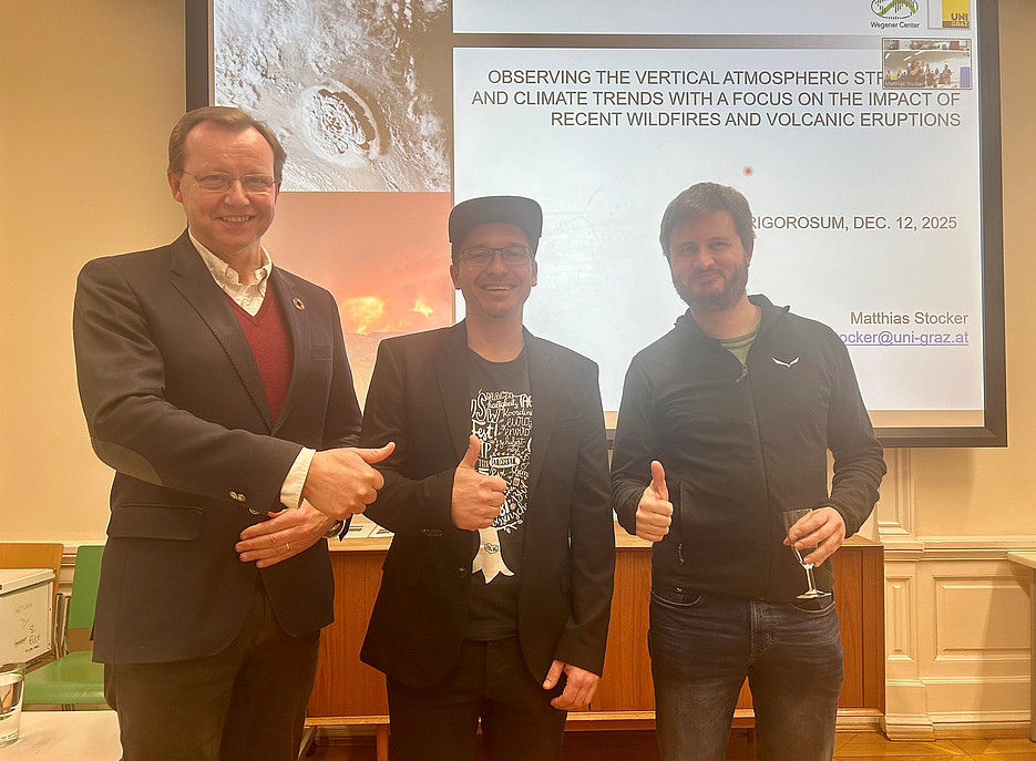 Gottfried Kirchengast, Matthias Stocker, Albert Ossó Castillon ©Uni Graz/Rogenhofer
