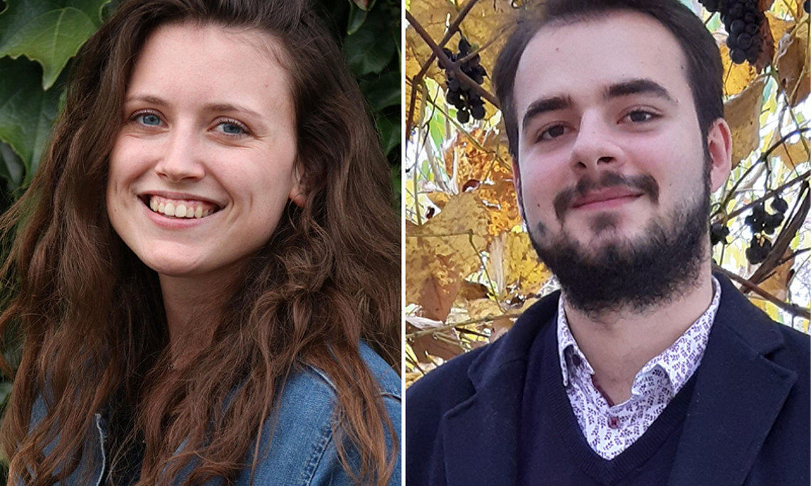 Annina Thaller and David Repolusk are the Graz representatives in the Arqus Student Council. Photo credit: KK. 