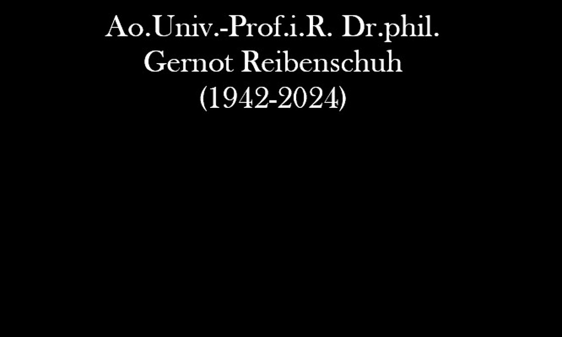 Gedenken Dr.phil. Gernot Reibenschuh