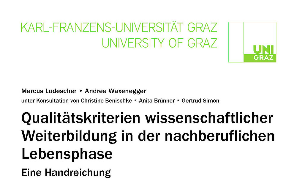 Cover ©Zentrum für Weiterbildung, Universität Graz