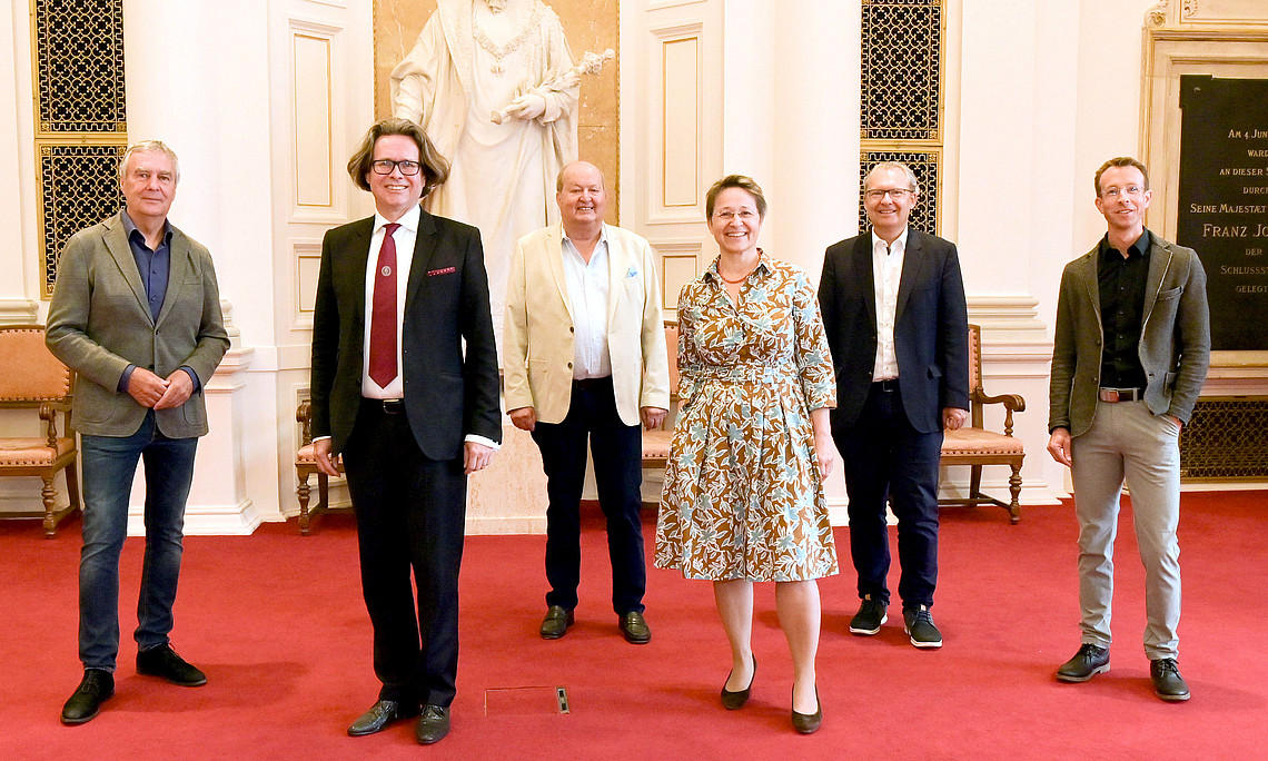 Pressekonferenz zum Masterlehrgang "Inhaltliche Grundlagen für Journalismus und Medienarbeit"