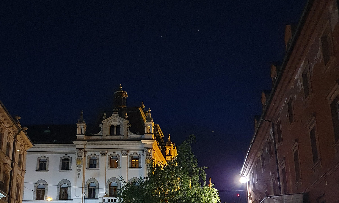 Stadtansicht Ljubljana Nacht