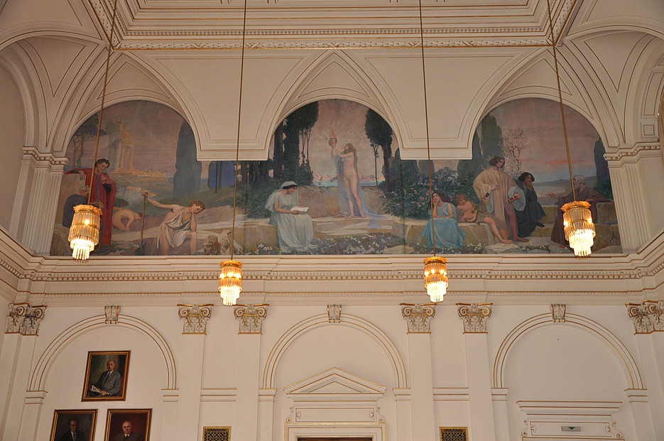 Painting in the auditorium of the University of Graz ©Uni Graz