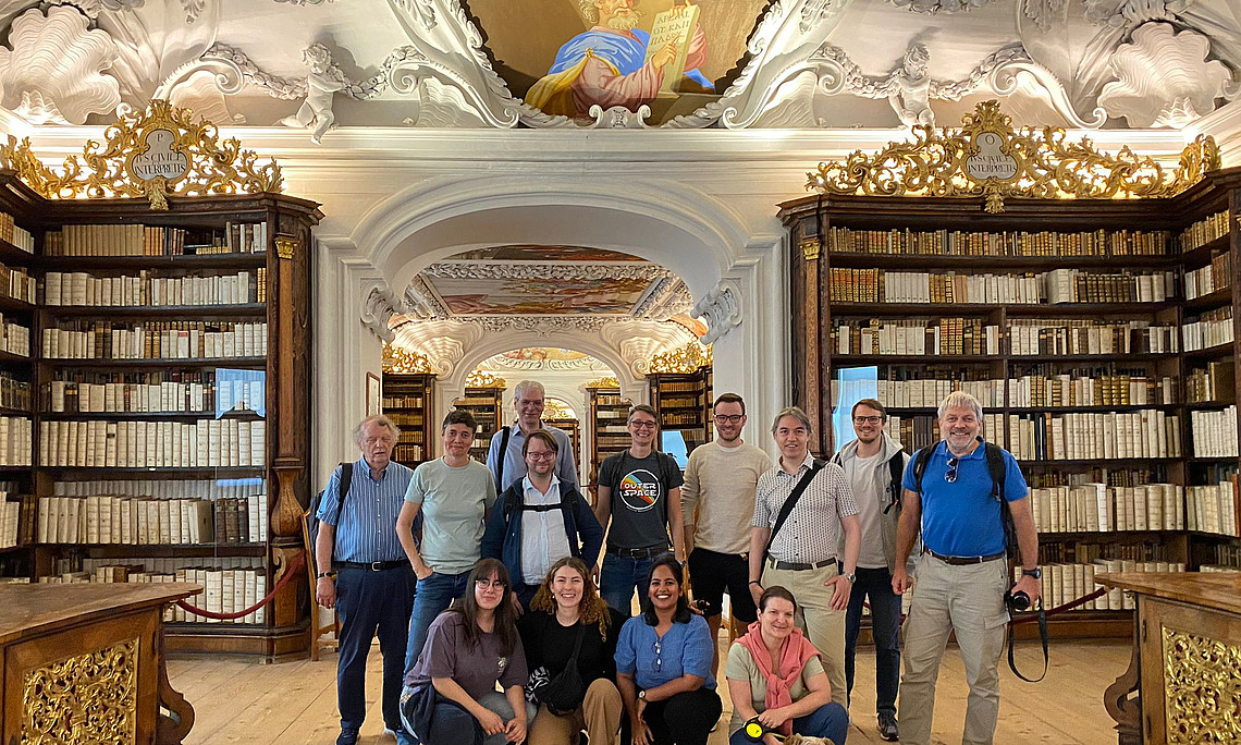 Excursion to the monastery Kremsmünster, historic library. [Photo: Philippe Bourdin]