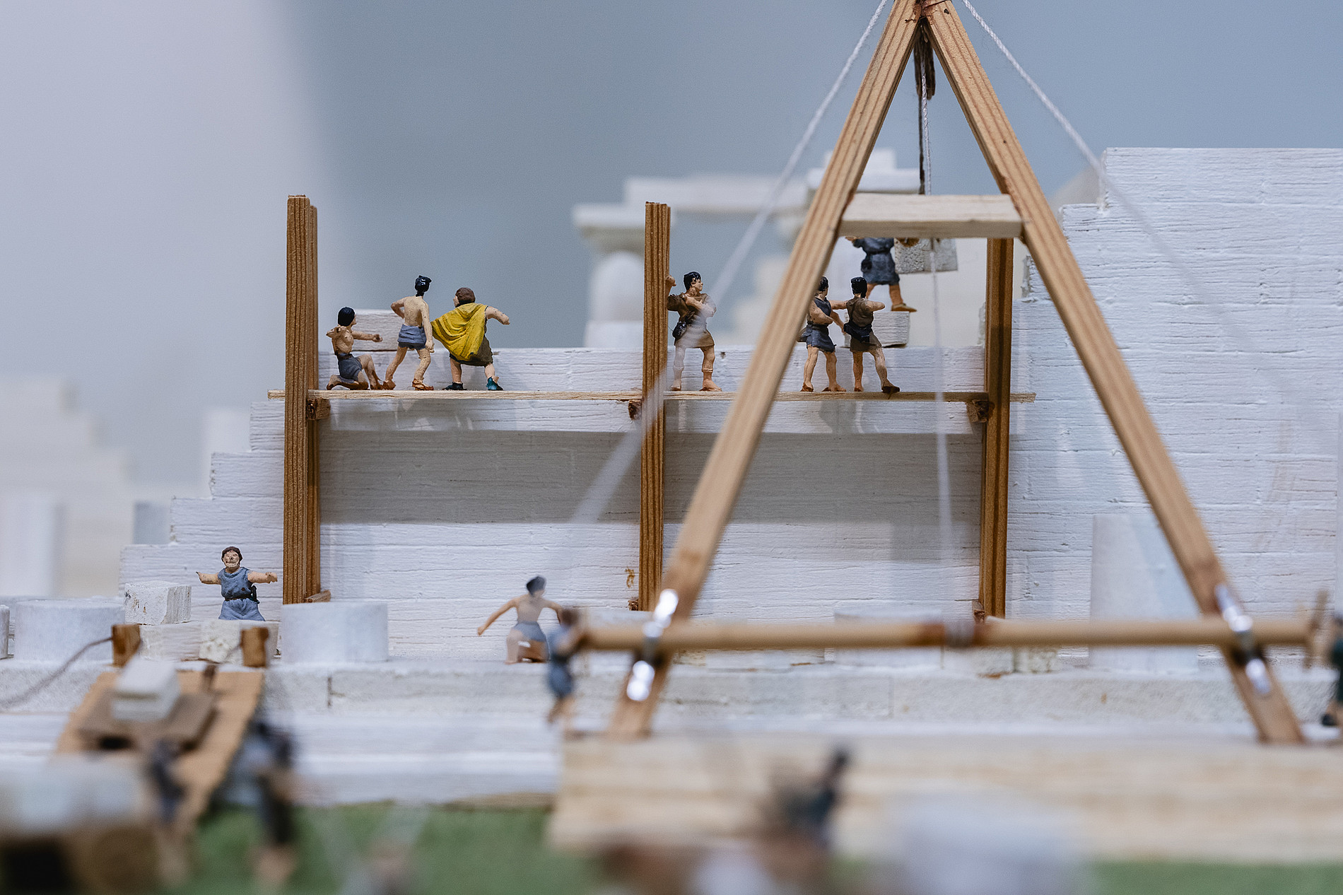 Modell des Baues eines klassischen griechischen Tempels ©KANIZAJ photography