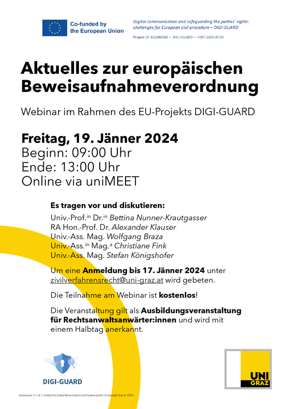 Aktuelles zur europäischen Beweisaufnahmeverordnung 
