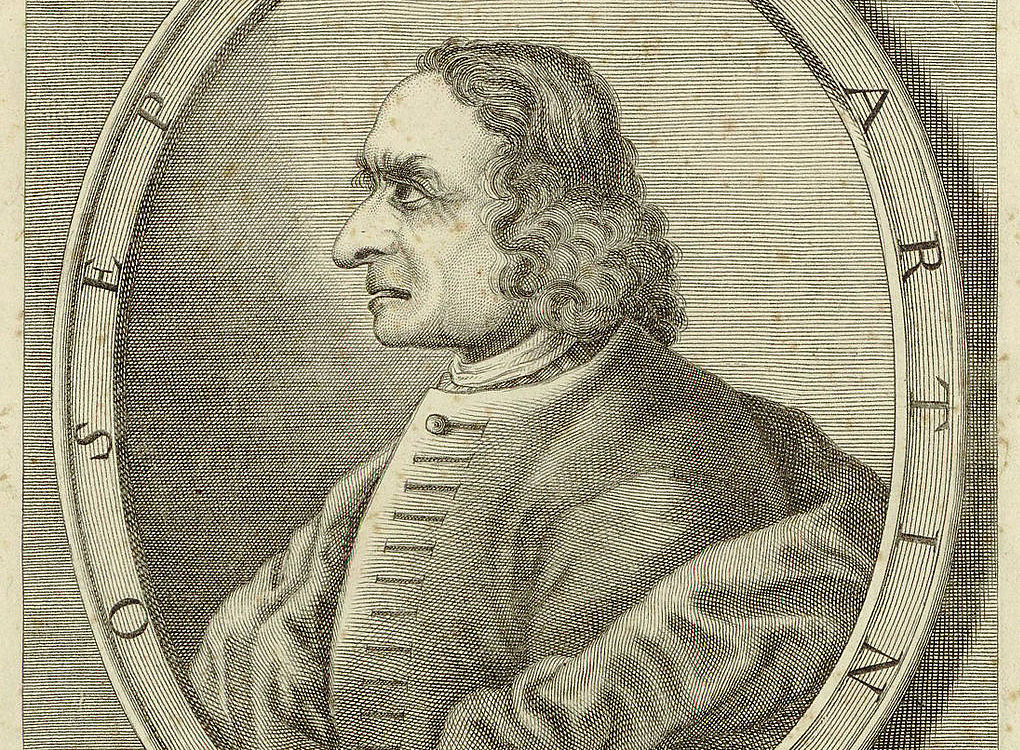 Kupferstich Guiseppe Tartini von 1761 ©Carlo Calcinotto, Digitale Bibliothek Gallica