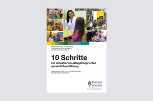 Cover 10 Schritte zur alltagsintegrierten sprachlichen Bildung ©Universität Graz