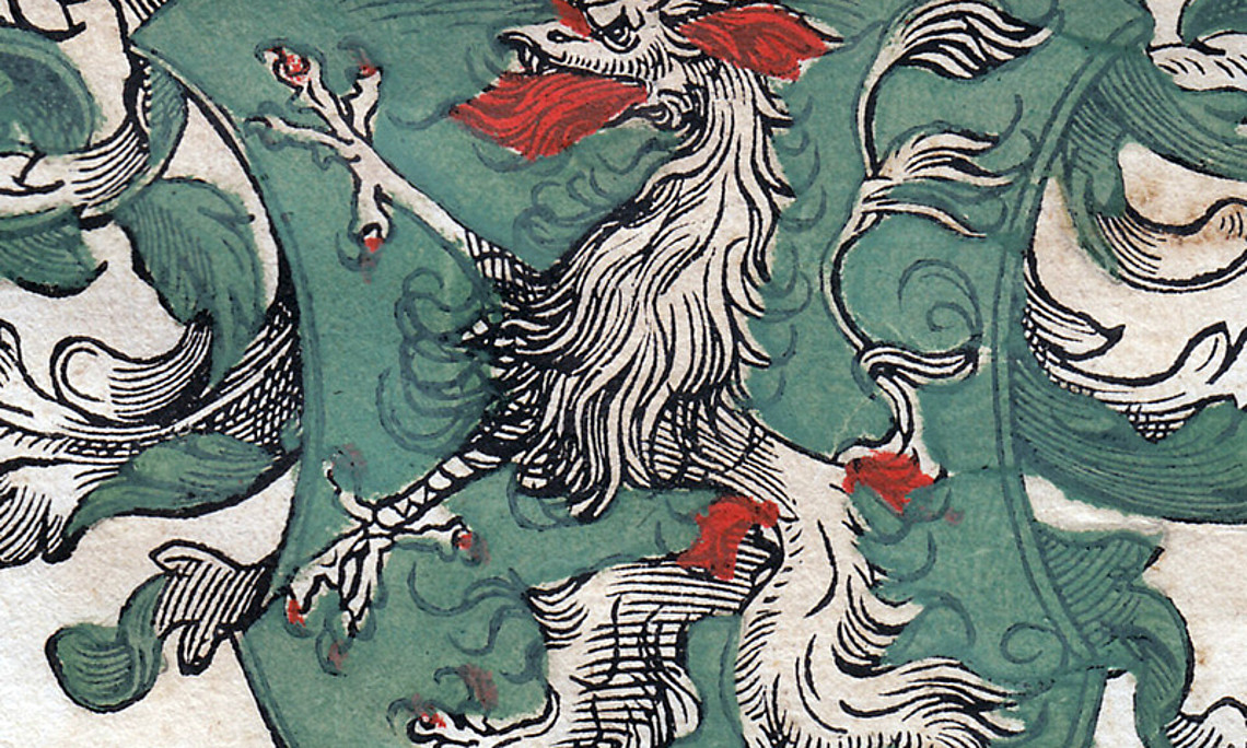 Steirisches Wappen aus dem Druck der Landes-privilegien von 1523, Steiermärkisches Landesarchiv