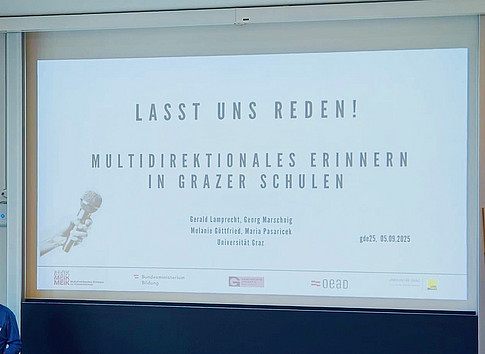 MEIK-Präsentation bei „GDE 25 – Geschichtsdidaktik empirisch in Basel 