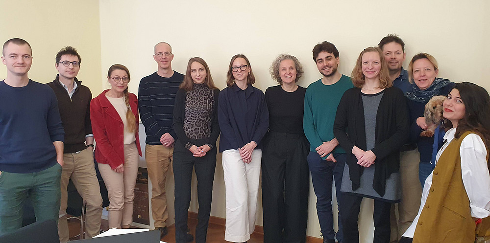 Group photo of researchers as part of the event Perceptual and aesthetic evidence ©Daniel Neumann