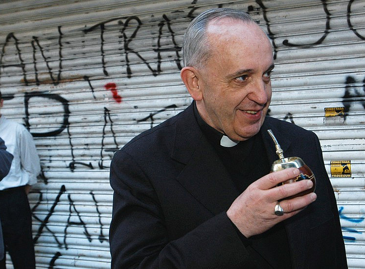 Papst Franziskus wenige Wochen vor seiner Papstwahl (Foto via Publik-Forum) 